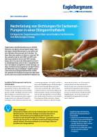 Solution: Nachrüstung von Carbamat-Pumpen in Düngemittelfabrik 